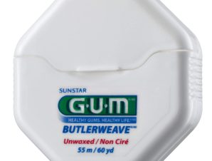 Gum Butlerweave Floss Unwaxed Οδοντικό Νήμα Χωρίς Κερί 55m(1055)