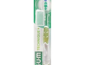Gum Technique+ Soft Toothbrush Medium Πράσινη Χειροκίνητη Οδοντόβουρτσα με Μαλακές Ίνες 1 Τεμάχιο, Κωδ 490