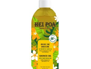 Hei Poa Soins Corps Monoi Shower Oil Απαλό & Ενυδατικό Λάδι για το Ντουζ Προσώπου, Σώματος με Monoi Ταϊτής 200ml
