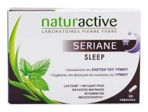 Naturactive Seriane Sleep Συμπλήρωμα Διατροφής που Διευκολύνει τον Ύπνο 30caps
