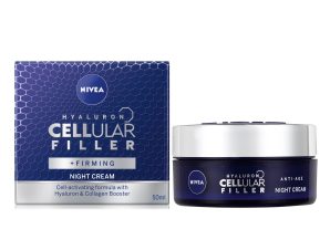 Nivea Hyaluron Cellular Filler Night Cream Αντιρυτιδική Κρέμα Νύχτας για Βελτίωση της Σφριγηλότητας της Επιδερμίδας 50ml