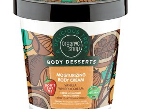 Organic Shop Body Desserts Vanilla Whipped Cream Moisturizing Cream Ενυδατική Κρέμα Σώματος με Άρωμα Βανίλια, Σαντιγί 450ml