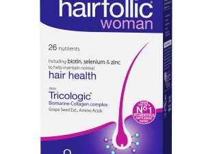 Vitabiotics Wellwoman Hairfolic Tricologic Γυναικείο Συμπλήρωμα Διατροφής Κατά της Τριχόπτωσης, για Πυκνά & Δυνατά Μαλλιά 60tabs