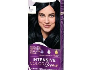 Schwarzkopf Palette Intensive Hair Color Creme Kit Μόνιμη Κρέμα Βαφή Μαλλιών για Έντονο Χρώμα Μεγάλης Διάρκειας & Περιποίηση 1 Τεμάχιο – 1 Μαύρο Μπλε