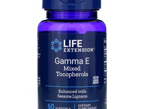 Life Extension Gamma Ε Mixed Tocopherol With Sesame Lignans Συμπλήρωμα Διατροφής Βιταμίνης Ε 60soft.gels
