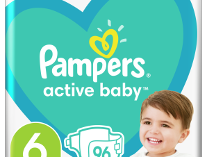 Pampers Active Baby Πάνες Mega Pack No6 (13-18 kg) 96 Πάνες