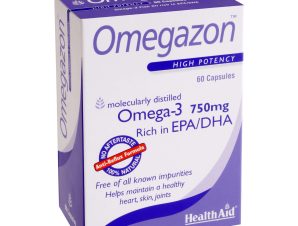 Health Aid Omegazon 750Mg -Blister Νορβηγικά Ιχθυέλαια Διπλής Μοριακής Απόσταξης 60Caps