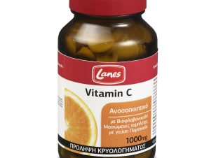Lanes Vitamin C 1000mg, Συμπλήρωμα Διατροφής με βιτ. C & Βιοφλανοειδή για Ενίσχυση του Ανοσοποιητικού 60 Chew.Tabs